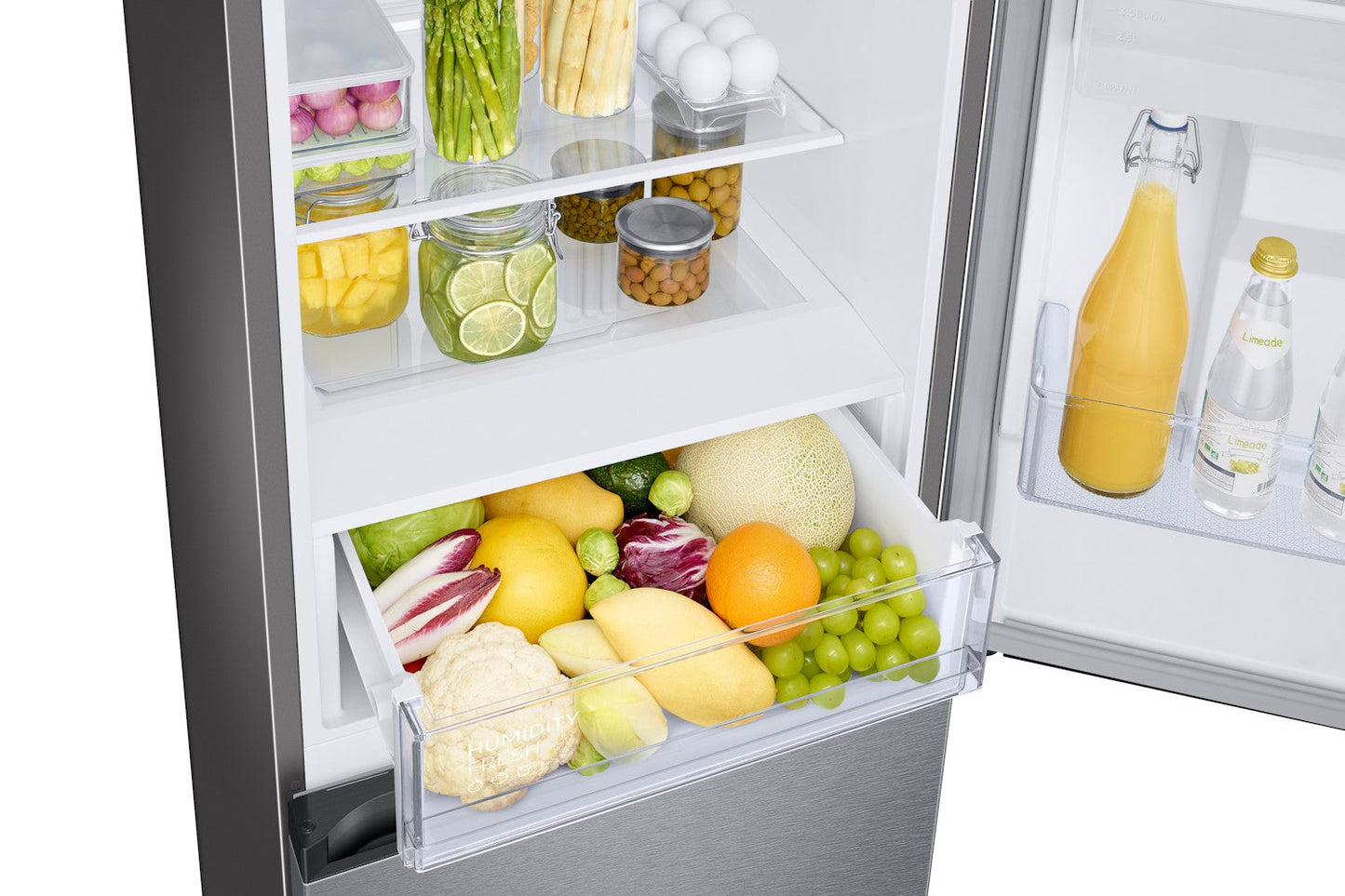 Samsung RB34C632ESAEU Series 7 SpaceMax 341L Freestanding Tall Fridge Freezer Silver