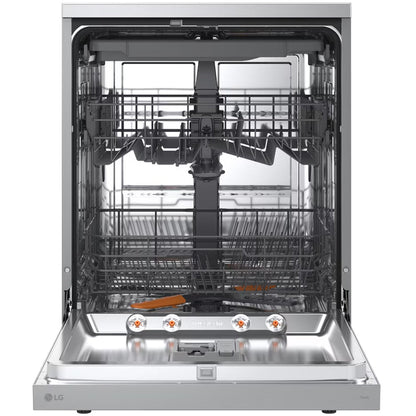 LG DF273FVS TrueSteam QuadWash WiFi Connected Full Size Freestanding Dishwasher 14 Place Settings Silver