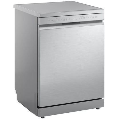 LG DF273FVS TrueSteam QuadWash WiFi Connected Full Size Freestanding Dishwasher 14 Place Settings Silver