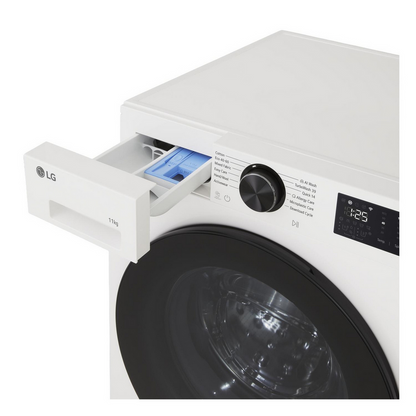 LG F4X5011TWB TurboWash360 11kg 1400 Spin AI Direct Drive Washing Machine White