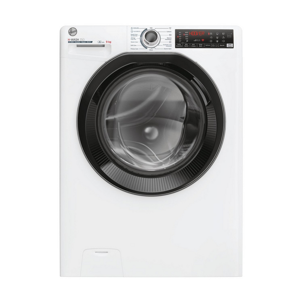 Hoover H3WPS496TAMB6-8 H-Wash 350 9kg 1400 Spin Front Loading Washing Machine White