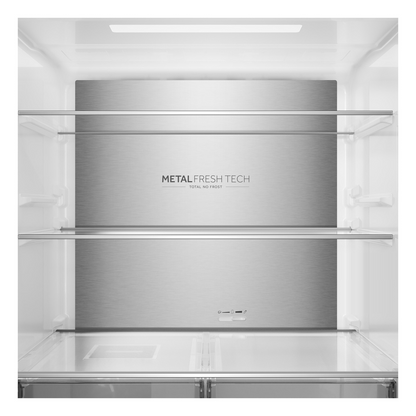 Haier HCR58S18DNMM 60/40 Freestanding Total No Frost American Style Fridge Freezer Inox