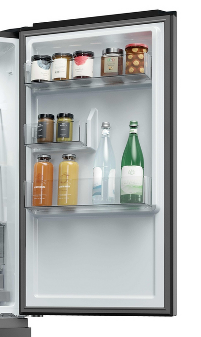 Haier HTR3518ENMTK 3D Series 3 60/40 Fridge Freestanding Frost Free Freezer Black