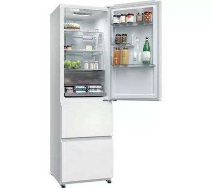 Haier HTR3518ENMWK 3D Series-3 60/40 Freestanding Total No Frost Fridge Freezer White