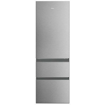 Haier HTR3618DNMM 60/40 Freestanding Total No Frost Fridge Freezer Inox