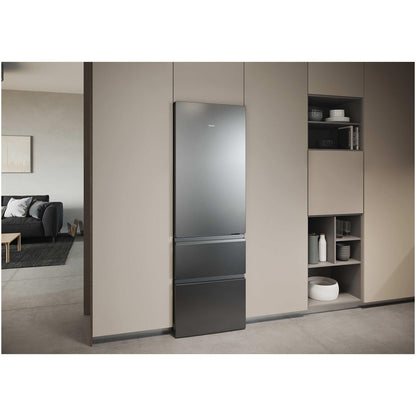 Haier HTR3618DNMM 60/40 Freestanding Total No Frost Fridge Freezer Inox