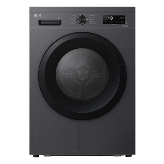 LG RHX1009NMK Sensor Dry 9kg WiFi Enabled Freestanding Heat Pump Tumble Dryer Grey