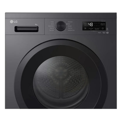LG RHX1009NMK Sensor Dry 9kg WiFi Enabled Freestanding Heat Pump Tumble Dryer Grey