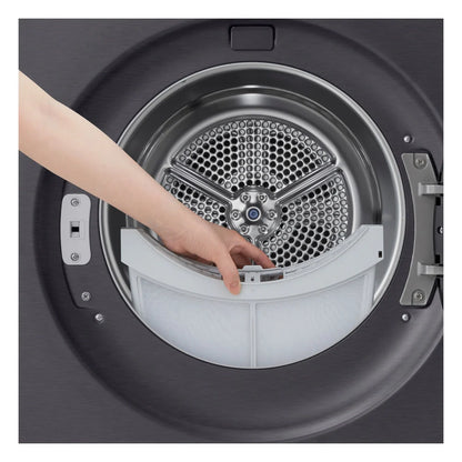 LG RHX7010TBB AI Dry 10kg Dual Inverter Heat Pump Tumble Dryer Black
