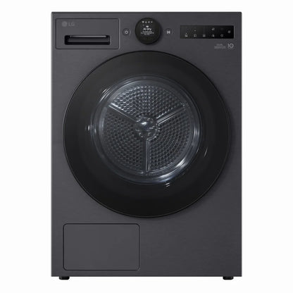 LG RHX7010TBB AI Dry 10kg Dual Inverter Heat Pump Tumble Dryer Black