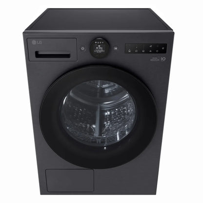 LG RHX7010TBB AI Dry 10kg Dual Inverter Heat Pump Tumble Dryer Black