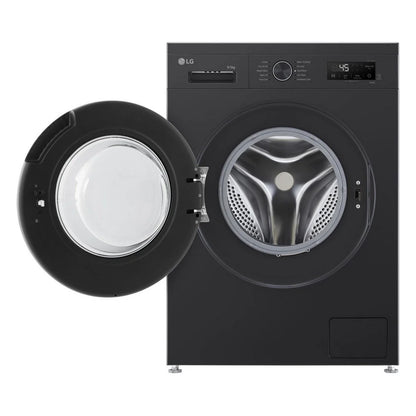 LG W4X1095NNK 9kg+5kg 1400 Spin Freestanding Washer Dryer Gloss Black