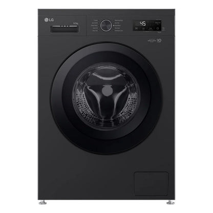 LG W4X1095NNK 9kg+5kg 1400 Spin Freestanding Washer Dryer Gloss Black
