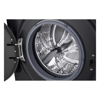 LG W4X1095NNK 9kg+5kg 1400 Spin Freestanding Washer Dryer Gloss Black