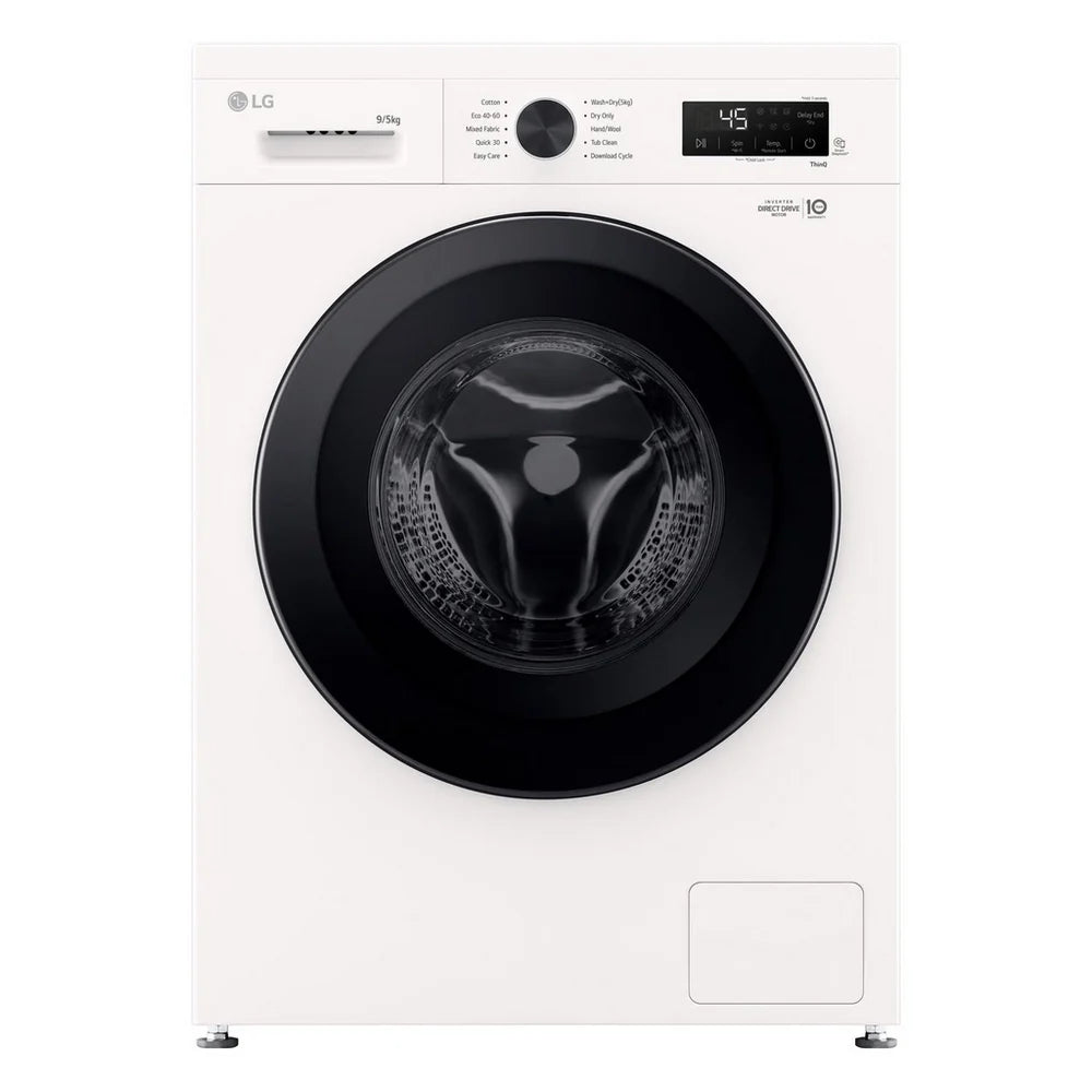 LG W4X1095NWK 9kg+5kg 1400 Spin Freestanding Washer Dryer White