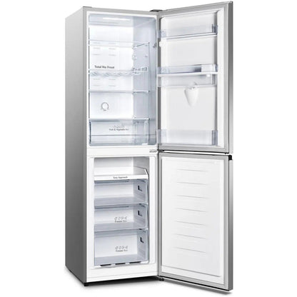 Hisense RB327N4WCE 50/50 Freestanding Non Plumbed Total No Frost Fridge Freezer Inox