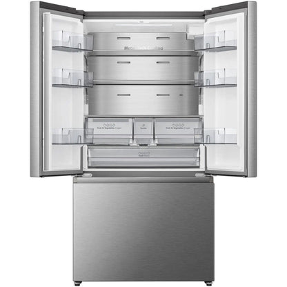 Hisense RF815N4SESE Freestanding Total No Frost Plumbed American Fridge Freezer Stainless Steel
