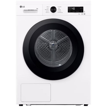 LG RHX1009NWK Sensor Dry 9kg WiFi Enabled Freestanding Heat Pump Tumble Dryer White