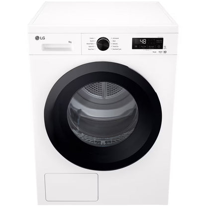 LG RHX1009NWK Sensor Dry 9kg WiFi Enabled Freestanding Heat Pump Tumble Dryer White