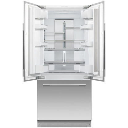 Fisher and Paykel RS80AU3 Integrated Plumbed-In American Fridge Freezer With Ice Maker