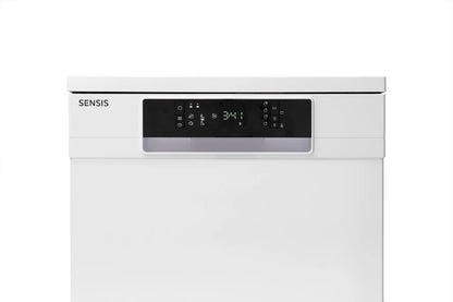 Sensis DWF0214FSDWA Freestanding Full Size Dishwasher White with 14 Place Settings