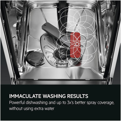 AEG FFB62417ZW Series 6000 SatelliteClean Freestanding Dishwasher with 9 Place Settings White