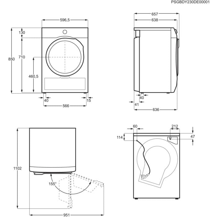 AEG TR709G0Z 7000 Series 9kg Heat Pump Tumble Dryer