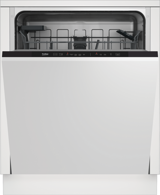 Beko DIN15C20 Integrated Full Size Dishwasher - 14 Place Settings