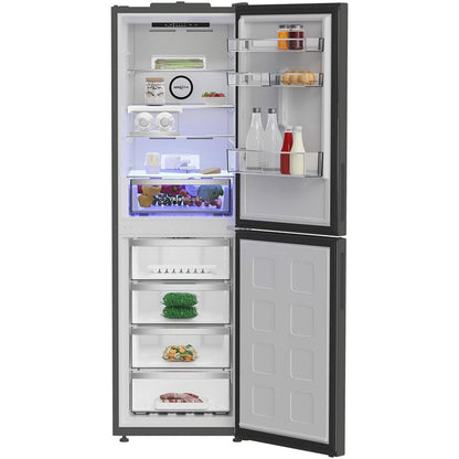 Blomberg KND24692VG 60cm Total No Frost AeroActive Fridge Freezer Graphite