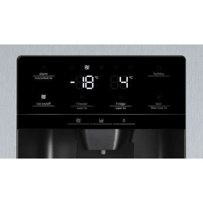 Bosch KAD93AIERG Series 6 Plumbed American Fridge Freezer Stainless Steel - E Rated