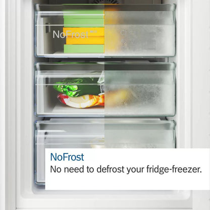 Bosch KGN39AWCTG Series 6 Freestanding Frost Free Fridge Freezer White - C Rated