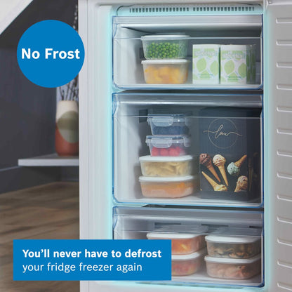 Bosch Series 2 KGN34NWEAG 50/50 Freestanding No Frost Fridge Freezer White - Clearance