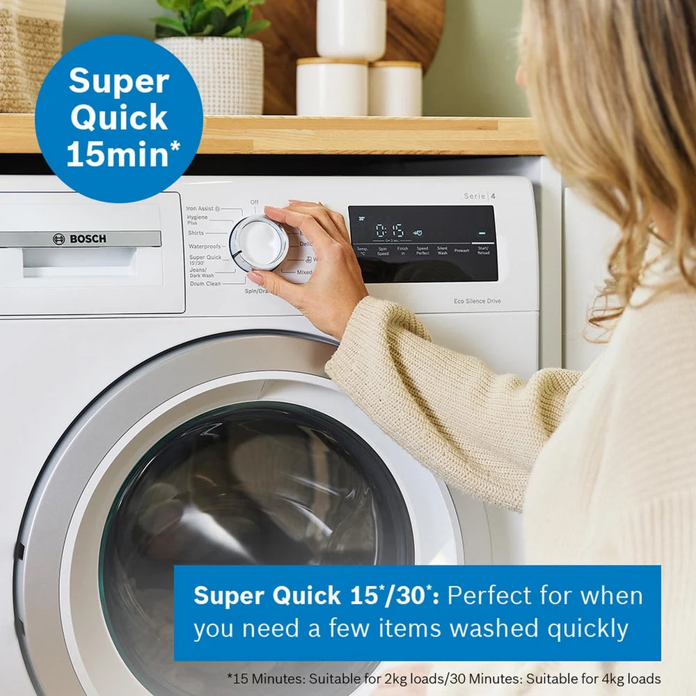Bosch Series 4 WAN28259GB Washing Machine 9kg 1400 Spin White - Clearance
