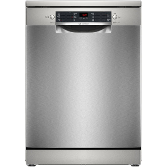Bosch SMS26AI08G Series 2 Freestanding Dishwasher 60cm Brushed Steel with 12 Place Settings