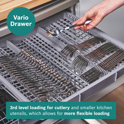 Bosch SMS2HVI67G Series 2 Freestanding 60cm Full Size Dishwasher with 14 Place Settings Silver