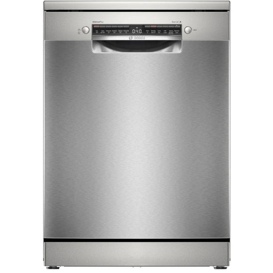 Bosch SMS4EKI06G Series 4 Freestanding 60cm Full Size Dishwasher 13 Place Settings Silver