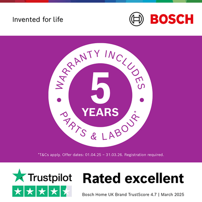 Bosch SMS4EMI06G Series 4 Wifi Connected Freestanding Full Size Dishwasher - Silver Inox with 14 Place Settings