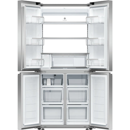 Fisher and Paykel RF500QNUX1 Series 7 Freestanding Plumbed-In American Fridge Freezer Stainless Steel