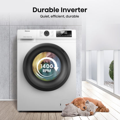 Hisense 1Q Series WF1Q1041BW 10kg 1400 Spin Front Load Washing Machine White - A Rated