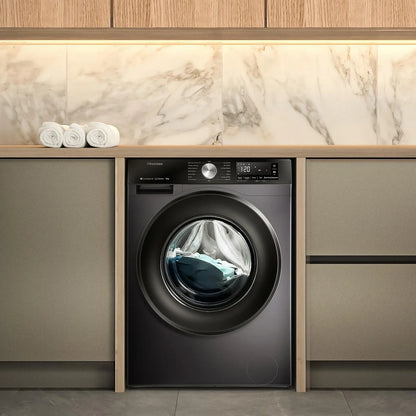 Hisense 3S Series WF3S8043BB3 WiFi-enabled 8kg 1400 Spin Washing Machine Black - A Rated