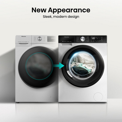 Hisense 3S Series WF3S9043BW3 9kg 1400 Spin WiFi-enabled Freestanding Washing Machine White