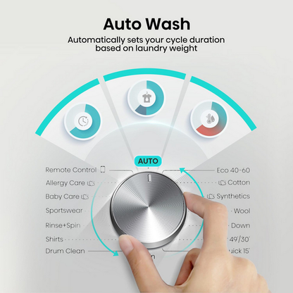 Hisense 3S Series WF3S9043BW3 9kg 1400 Spin WiFi-enabled Freestanding Washing Machine White