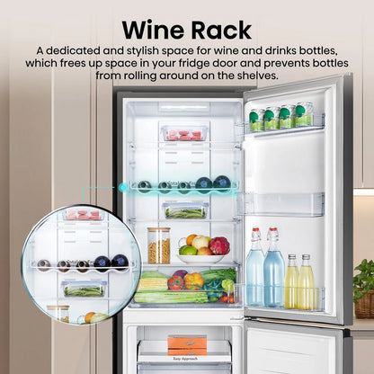 Hisense RB327N4ABD Fridge Freezer Frost Free Freestanding 50/50 182cm Tall 256L - Black
