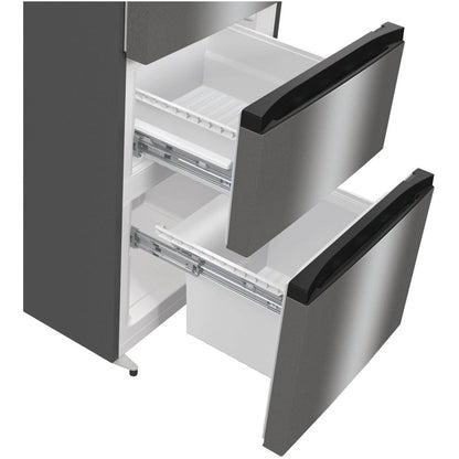 Hisense RM469N4ACDUK Freestanding Frost Free Fridge Freezer Stainless Steel