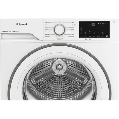 Hotpoint C HSD 82M WW UK 8kg Freestanding Heat Pump Tumble Dryer with PetHairCare White CHSD82MWWUK