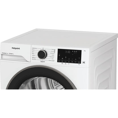 Hotpoint CHD94MWBSUK Freestanding 9kg Heat Pump Tumble Dryer with Fabric Care White