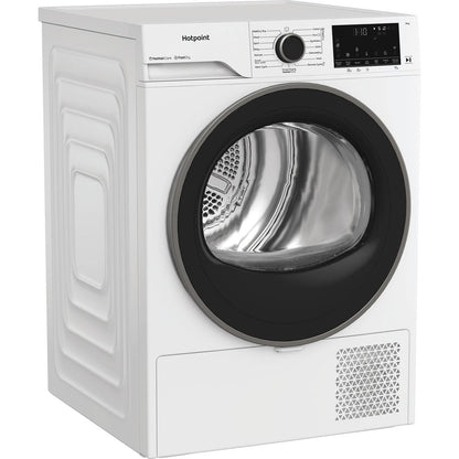 Hotpoint CHD94MWBSUK Freestanding 9kg Heat Pump Tumble Dryer with Fabric Care White