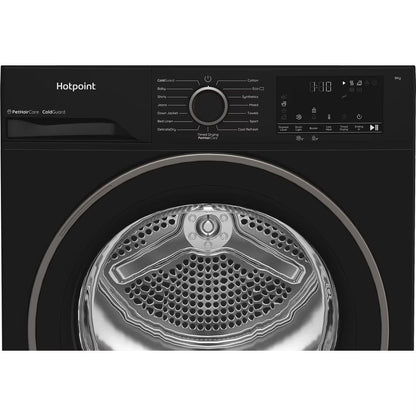 Hotpoint CHSD82MBBUK 8kg Heat Pump Tumble Dryer with Pet Hair Care Black