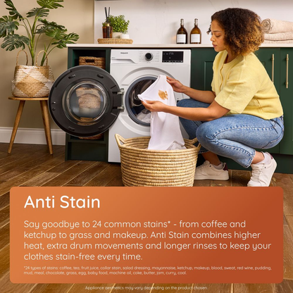 Hotpoint H101GANTISTAINUK 10kg 1400 Spin Freestanding Front Loading Washing Machine Grey