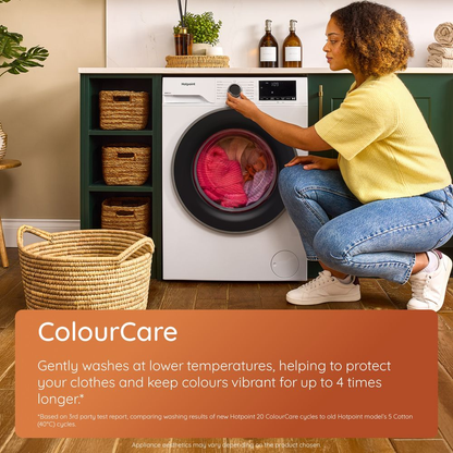 Hotpoint H101GANTISTAINUK 10kg 1400 Spin Freestanding Front Loading Washing Machine Grey